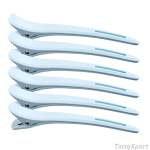 Lot de pinces crocodiles noires personnalisées, robustes et à grande force de maintien, en plastique professionnel, pour un coiffage et un sectionnement faciles à la maison et en salon - Product Image 3