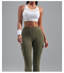 Women High Impact Sports Bra <b>Padded</b> Support For Gym Workout Yoga <b>Running</b> Fitness Comfortable Breathable Wear Top - Product Image 2