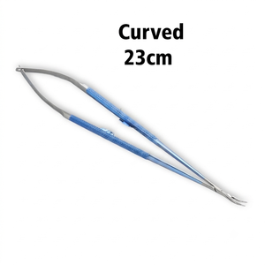 Nouveau porte-aiguille en micro-titane 23 cm, instrument chirurgical courbé, manuel, classe II, qualité supérieure - Product Image 2