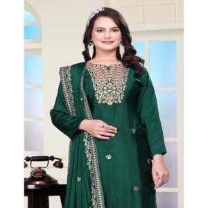 Hermosos vestidos profesionales bordados conjunto de traje de trabajo con secuencia de codificación - Product Image 6