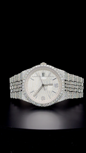 Reloj de Hombre de Diseño Antiguo y de Alta Calidad, Estilo Hip Hop, de Acero Inoxidable, con Incrustaciones de Diamantes Moissanite, para Hombre - Product Image 4