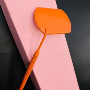 อุปกรณ์ต่อขนตาสแตนเลสแบบยั่งยืนอุปกรณ์แต่งขนตาส่วนบุคคลกระจกขนตาสี่เหลี่ยมสีส้มพร้อมโลโก้สลักตามสั่ง - Product Image 4