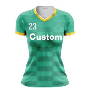 Maillot de football personnalisé de haute qualité, respirant, imprimé, col en V, manches courtes, pour adultes et femmes, prix compétitif, qualité supérieure - Product Image 2