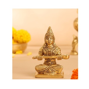 Estatua Clásica de Ángel Hindú en Latón, Hecha a Mano, Pulida, Escultura de Divinidad, Decoración para Mandir, Sala de Oración, Hogar, Regalo Espiritual - Product Image 5