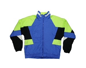 Chaqueta Cortavientos Personalizada para Hombre, Estilo Vintage Retro, con Cierre, Cuello Alto, Logotipo Frontal, para Otoño y Actividades al Aire Libre - Product Image 1