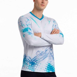 เสื้อเจอร์ซีย์จักรยานเสือภูเขาแขนยาวสำหรับผู้ชาย ขายส่ง เสื้อผ้าปั่นจักรยานแบบกำหนดเองได้ mtb - Product Image 4