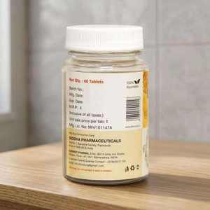 Kalciyog Comprimés d'extrait de calcium ayurvédique Formule botanique à base de plantes avec supplément naturel de fer et de vitamine C - Product Image 6