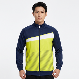 Custom Sublimation Fleece <b>Jacket</b> Zip Up Track <b>Jacket</b> Geometric Print Winter Outerwear for <b>Men</b> and Women - Product Image 6