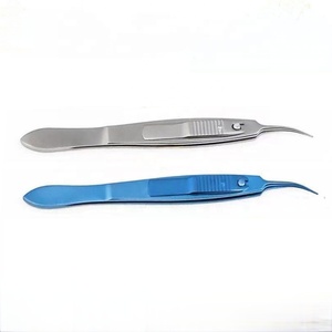 Ophthalmic Strabismus <b>Muscle</b> Forceps Manual Steel Tweezers Curved Surgical Instrument for Eye Surgery - Product Image 4