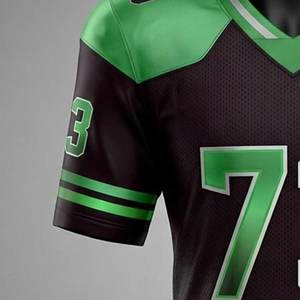 Maillots de football américain en marque privée, service OEM, manches courtes, couleurs et logos personnalisés, temps de production rapide, prix bas - Product Image 6