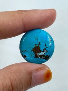 Piedra Preciosa Suelta de Howlite Turquesa de Forma Redondeada, Hermosa Piedra de 22.14 Quilates de la Mejor Calidad para la Fabricación de Joyas - Product Image 1