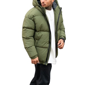 Custom logo Embroidered Men Puffer Jacket <b>Top</b> Quality Men Clothing Jacket Streetwear Printing Webbing Thickening <b>Bubble</b> Coat - Product Image 1