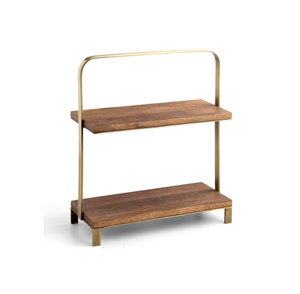 Soporte de Madera Contemporáneo para Tartas con Adorno Decorativo y Diseño Elevado para Exhibición de Postres - Product Image 1