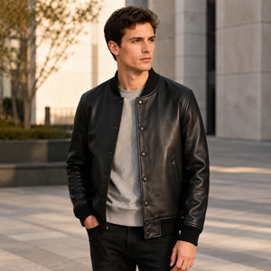 Chaqueta de Motociclista Vintage para Hombre, Premium, de Cuero Genuino, Impermeable, con Capucha, Estilo Casual, para Invierno, Personalizable - Product Image 6