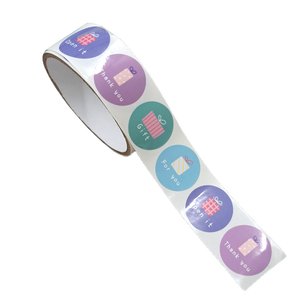 Pegatina de embalaje circular con logotipo personalizado - Product Image 2