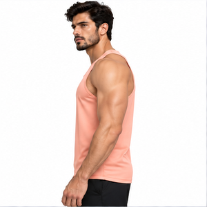Wholesale <b>Mens</b> Fitness Tank Tops Cotton Sleeveless <b>Gym</b> <b>Vest</b> Breathable Quick Dry Muscle Shirt Summer Sportswear Plus Size Custom - Product Image 2