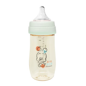 Bobdog Bebe-Chuchu Biberón de 270 ml, color menta, anticólicos, sin BPA, cuello ancho, fácil agarre, tapa de fácil apertura, marcas claras - Product Image 2