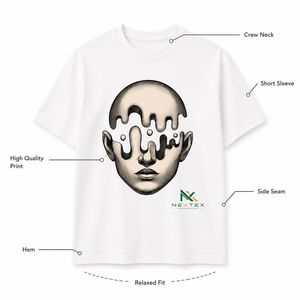 Custom Glitch Art Graphic <b>T</b> <b>Shirt</b> Men's Distorted Face Cyberpunk Crew Neck Tee Y2K Streetwear OEM Factory Wholesale - Product Image 6