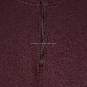 Hommes Nouveau Élégant Personnalisé Surdimensionné Crop Pull Hommes À Manches Longues Colorblock Violet Demi Zip Goutte Épaule Corail Polaire - Product Image 6