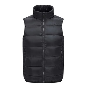 Black Ivory Beige Rose <b>Pink</b> Quilted Puffer Vest Sleeveless Zip Bodywarmer Custom Logo Winter Gilet OEM Factory Premium - Product Image 4