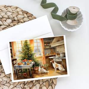 Borzoi คุ้กกี้การ์ด A7สำหรับเทศกาลคริสต์มาส, การ์ดเปล่า8ใบพร้อมซองการ์ดอวยพรขนาด5x7 - Product Image 2