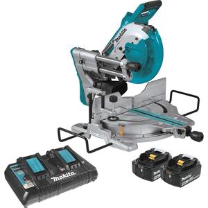Sierra ingletadora compuesta deslizante inalámbrica de 36 V y 10 pulgadas con motor sin escobillas, doble bisel y kit láser - Product Image 1