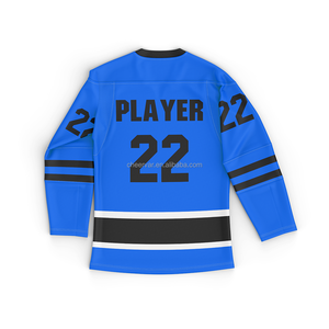 Maillot de hockey sur glace pour homme, jaune, noir, blanc, sublimé, manches longues, respirant, uniforme de sport, coupe régulière pour adulte - Product Image 4