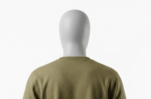 เสื้อสเวตเชิ้ตคอกลมสีเขียวมะกอกสำหรับผู้ชาย ทรงปกติ ผ้าถัก สีพื้น สวมใส่สบายๆ สำหรับฤดูใบไม้ร่วง - Product Image 5
