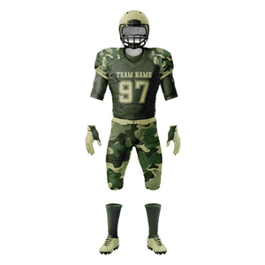 Uniformes de football américain personnalisés en camouflage, tissu polyester sublimé haute performance, fabricant OEM en gros - Product Image 1