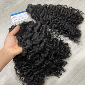 Venta de extensiones de cabello vietnamita, paquetes de trama rizada birmana al vapor listos para enviar, proveedor de tejido de Vietnam en Stock - Product Image 4