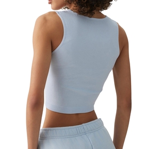 Top Deportivo de Alto Impacto para Mujer, Personalizado al por Mayor, Top Corto de Yoga con Costuras Acanaladas, Top Sexy con Espalda Descubierta para Gimnasio y Fitness - Product Image 3