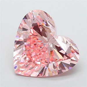 Diamant de laboratoire rose intense fantaisie en forme de cœur de 7,09 carats, certifié IGI, clarté VS1, taille excellente, pierre précieuse synthétique - Product Image 3
