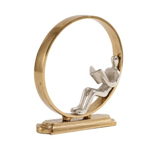 Round Ring With Running Figure Brass <b>Table</b> Centerpiece For Home Room <b>Study</b> Library Decor Elegant Showpiece Wholesale From India - Product Image 1