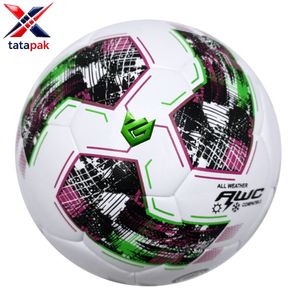 Balón de Fútbol de Alta Calidad, Ecológico, Resistente al Agua, Talla 5, Material PU, Cosido a Máquina, para Uso en Interiores/Exteriores, Personalizado para Adultos - Product Image 4