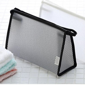 Bolsa de Aseo de Nailon con Cierre de Malla Negra, Organizador de Cosméticos Transparente para Viaje, Diseños Personalizables - Product Image 5