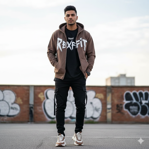 Customized Screen Printing Hoodies Cut And <b>Sew</b> Solid Color Customer Most Demands Best <b>Material</b> Drop Shoulder Zipper Hoodies - Product Image 1