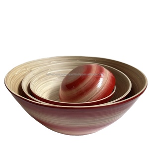 Fournisseur d'usine Ensemble de table pour le dîner Bol naturel Salade de fruits Prix compétitif Bols à mélanger Bol en laque de haute qualité Marque Hathai - Product Image 3