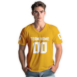 Maillot de football personnalisé pour homme, col rond, sans manches, imprimé par transfert thermique, 100 % polyester, séchage rapide, logo frontal, nom de l'équipe américaine - Product Image 1