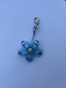 Classic Style Embroidery Beaded Eco-Friendly Customized Handcrafted Decorative Keychain Boho <b>Bag</b> <b>Charm</b> Accessory - Product Image 1