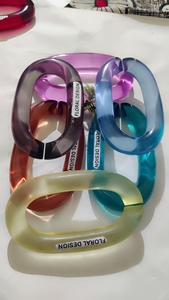 Custom Home <b>Decor</b> Resin Chain Links with High Transparency and Multiple Color Options - Product Image 3