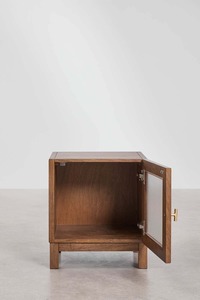 Modern Wood <b>Sideboard</b> Cabinet with Brass Handle <b>Midcentury</b> Storage Furniture for Living Room Home Decor - Product Image 2