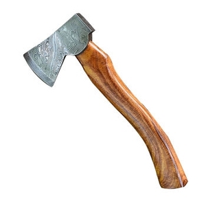 Hache de fendeur industrielle à tête de piolet en acier forgé avec manche en bois - Product Image 1