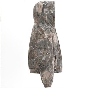Nouvelle veste coupe-vent décontractée pour femme avec logo personnalisé, imprimée, à capuche, zippée, en tissu éponge respirant (Spandex/Polyester), à épaules tombantes, pour l'hiver - Product Image 4