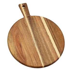 Natural Hardwood Acacia Cutting Board Antibacterial Kitchen Use Reversible Acacia Wood <b>Butcher</b> Block Heavy Duty Cutting Board - Product Image 6