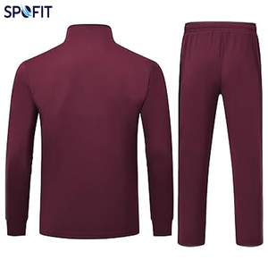 Survêtements à capuche personnalisés élégants unisexes en polaire pour l'hiver, pour le jogging et l'entraînement, avec logo imprimé par transfert thermique, motif Paisley/uni - Product Image 4