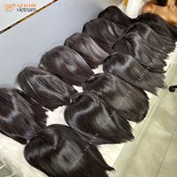 Perruque Carré Lisse Cheveux Humains Vierges à Cuticules Alignées Double Tirage avec Fermeture Kim 2*6, Perruques Lace Front pour Femmes Noires