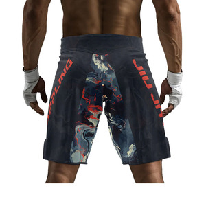 Shorts MMA unisexes imprimés, taille élastique, entraînement en salle de sport, kickboxing, légers, séchage rapide, colorés, arts martiaux - Product Image 2