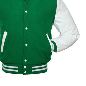 High Quality Embroidery Wool Sleeves Cartoon Patchwork Hooded Letterman Varsity <b>Jackets</b> Unisex <b>Winter</b> <b>Jacket</b> - Product Image 2