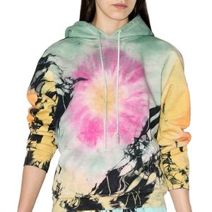 Sweat à capuche tie-dye pour femme, prix de gros, logo personnalisé, séchage rapide, léger, ajustable, nouvelle arrivée - Product Image 1