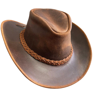 Premium High Quality Genuine Leather Cowboy <b>Hats</b> for Men and Women-Equestrian Use - Product Image 4